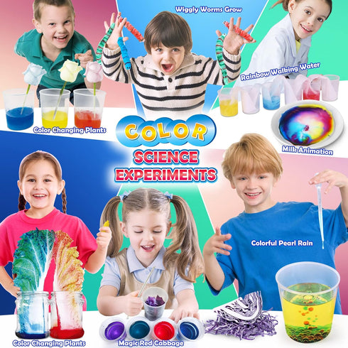 UNGLINGA 30+ Experiments Science Kits for Kids, Educational STEM Project Activities, Chemistry Set, Volcano Eruption