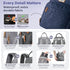 Backpack, Pack RUVALINO Diaper Bag Multifunction Travel Maternity Baby Changing Bags, Large Capacity, Waterproof, Navy