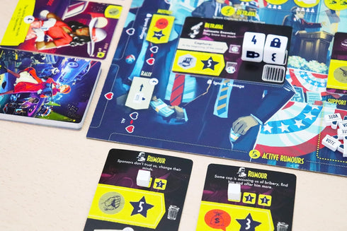Fictions - Memoirs of a Gangster Board Game for 1-4 Players, Ages 14+, Cooperative Narrative Gameplay
