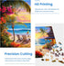 2 Pack Puzzles for Adults 1000 Pieces - Hawaii Beach & Moraine Lake Difficult Jigsaw Puzzles for Family Friends