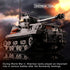 MISTBUY WW2 M4 1184 8-14 Army Tank Toys Building Kit Compatible with Lego, Create a German Tiger & an American Sherman