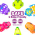 6 Pack Set Tub Works Dinosaur Mold Free Bath Toys, | Sealed, No Hole Bath Toys Design Keeps Moisture Out | Soft