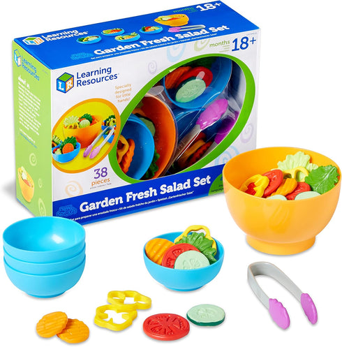 Learning Resources New Sprouts Garden Fresh Salad Set - 38 Pieces, Ages