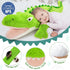 51 inch 4ft Tezituor Giant Alligator Stuffed Animals, Hugging Large Alligator Plush Body Pillow for Girls Boys, Soft