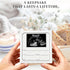 Wooden Pregnancy Announcement Ivory White, Writeable Creative Ultrasound Photo Frame Wooden Keepsake Box, Baby Birth