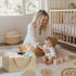 HBlife Large Baby Diaper Caddy Organizer, Paper Rope Storage Baskets Nursery Bin with Removable Divider, Portable Car