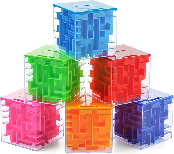 ZPISF 6 Pack Money Maze Puzzle Gift Boxes, A Fun Unique Way to