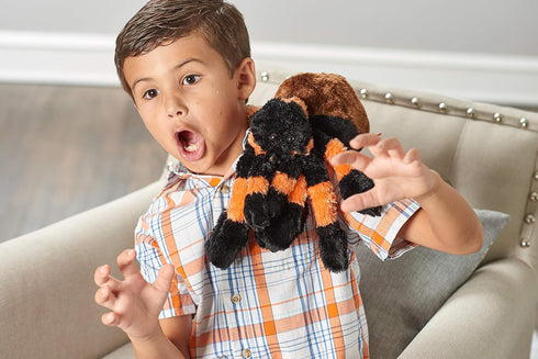 Wild Republic Tarantula Plush - 12 Inch Stuffed Animal, Cuddlekins Plush Toy, Gifts for Kids (Black, Orange, Brown)
