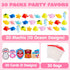 30 Packs JOYIN Valentines Day Gift Cards with Mochi Squishy Toys, Stress Relief Fidget Toys, Kawaii Mochi Squeezes