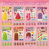 OTAITY 24 Sheets Make Your Own Ice Cream Stickers for Kids Toddlers, Make a Face Sticker Mix and Match Watermelon