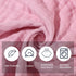 VitalCozy 6 Pcs Baby Muslin Hooded Bath Towels and Washcloths, Muslin Hooded Baby Towels Absorbent Blankets for Gift