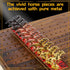 11 2 2 Jyquorp Horse Race Board Game Racing Game Thickened Solid Wood with Luxurious Durable Classic Metal Horses