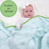 100% 6-Layer 47x47 LollyBanks Muslin Quilt, Cotton Lightweight Baby Blanket for Boys and Girls, Soft and Breathable