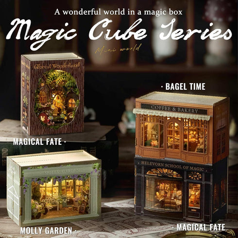 Flever Dollhouse Miniature DIY House Kit Creative Room with Furniture for Romantic Valentine's Gift (Bagel Time)