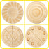 READY 2 LEARN Wooden Dough Stampers - Set of 4 for Kids Playdough and Pottery Texture Tools