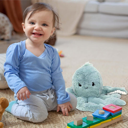 MON AMI Oda The Octopus Stuffed Animal Toy: 11” Plush, Great for Nursery Décor and Gifts for Kids