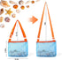 Vodolo Beach Mesh Shovel with Mesh Beach Bag for Shell Collecting, Kids Filter Sand Scooper for Picking Up Shells