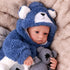 17 Inch 3 BABESIDE Lifelike Reborn Baby Dolls Boy - Handmade Realistic Baby Doll Cloth Soft Body Realistic-Newborn