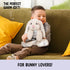 1.5 lb Cozy Bunny Microwavable Stuffed Animal Unscented Heating Pad Plush, Soft Bunny Toy for Relaxation and Comfort