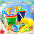 24 Sets 5 Inch Summer Didaey Sand Buckets and Shovels for Kids Small Beach Sand Pails and Shovels Toys Bulk Colorful