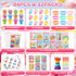 84Pcs Set BenLouis Candyland Party Favors Ice Cream Donut Coloring Book Crayon Stickers Bulk for Kids Cupcake Lollipop