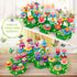 SpringFlower Gifts Toys for Girls: Flower Garden Building Kit with Storage Case, Educational STEM Toy for Toddlers,