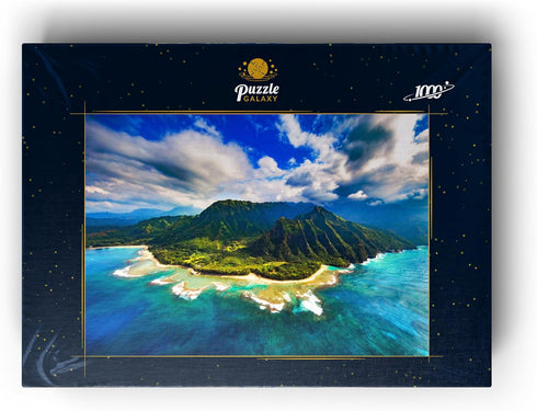 MyPuzzle Aerial View of Na Pali Coast Kauai Hawaii - Premium 1000 Piece Jigsaw Puzzle for Adults