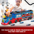 BuddyBight Set 2-4, w/54 Inch 12 Set 4-8 3+ Train for Toddlers Carrier Toy Trucks Foldable Race Track, Diecast Cars