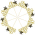 Gyufise 24Pcs Bumble Bee Cupcake Toppers - Gold Glitter Oh Baby Cupcake Picks for Baby Shower Birthday Party