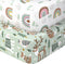 IOCCLH Baby Crib Sheets 2 Pack for Boys and Girls Fit for Standard