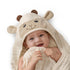 Blissful Diary Muslin Baby Hooded Towel 1 Pack, Soft & Absorbent Bath
