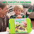 3+ JOVA Klever Kits Dinosaurs Sensory Bin Toys for Toddlers with Glow in The Dark Dinosaurs, Sandbox with Lid Sand