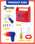Set Hammer Jollybaby Soft Kid Tool Box Toy Inclub Drill Saw Wrench Screwdriver Screw for Baby, Montessori Preschool