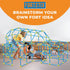 Fort Building Kit for Kids, 180pc Modular Fort Builder STEM Toy Set, DIY Make Your Own Fort Playset