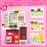 Easface Playset, 68 Playset 1-3 3-5, 32.2IN Kids Kitchen PCS Toddler Kitchen for Toddlers Play Kitchen with Spraying