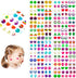 240PCS Sticker Earrings for Little Girls - 3D Gems Self-Adhesive Glitter Craft Crystal Stickers