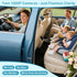 pemacom 2-Kids: 7 Inch 1080P Baby Car Camera for IPS Display with Dual Carseat Cameras, Split Screen, Night Vision, HD