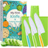 TOVLA JR. Toddler Kitchen Knife and Cutting Board Set, Safe Tools for Ages 3+, Montessori