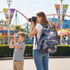 Backpack BackpackFor Floral Diaper Bag with USB Charging Port Stroller Straps and Insulated Pocket,Travel Nappy