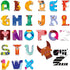 Magnetic Uppercase Letters, 26 Pieces Educational Letter Magnets for Kids Learning Tool