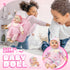 12 Inch Backpack Set 2 3 4 5 SMILESSKIDDO Soft Body Baby Doll for Toddlers with Take Along Dolls Carrier Accessories