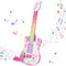 Drmukie Kids Pink Guitar Toy for 3 Year Old Girls Birthday Gift Toddler