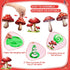 Ribbonlic 34 Pcs Mushroom Garlands Mushroom Hanging Swirls Mushroom Banners Mushroom Hanging Swirls Ceiling Streamers