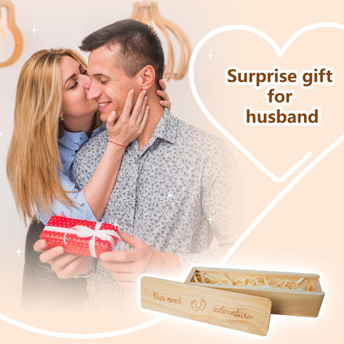 Pregnancy Test Keepsake Box, Pregnancy Announcement for Husband, Baby Announcemeny for Grandparents Baby Reveal