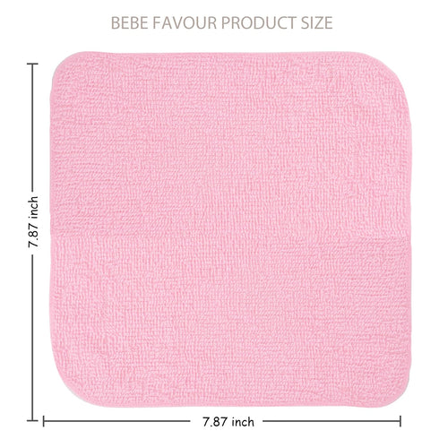 12 Pack 100% 7.8" 7.8" Small Baby Washcloths Cotton Thin Soft x Terry Cloth for Baby Face Bath Burp Travel Lightweight