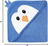 Blue Penguin Hooded Towel for Babies - Soft Cotton Comfort