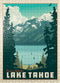 MyPuzzle Lake Tahoe: Tahoe Summer Vintage Poster - Premium 500 Piece Jigsaw Puzzle for Adults