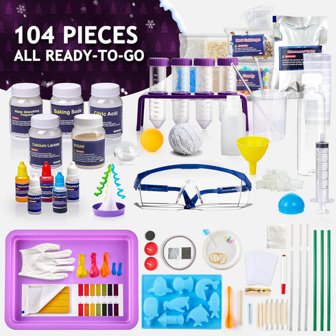 Japace 100+ Experiments Science Kit for Kids Age 4-12 - Cool Chemistry and Physics Set Toys for Boys & Girls