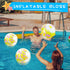 16 inches Inflatable Globe, Blow up World Globe PVC Earth Beach Ball, Classroom Playing or Teaching Party Favors