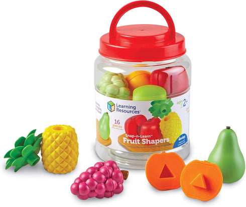 Learning Resources Snap-n-learn Fruit Shapers, Fine Motor Toy for Toddlers Ages 2+